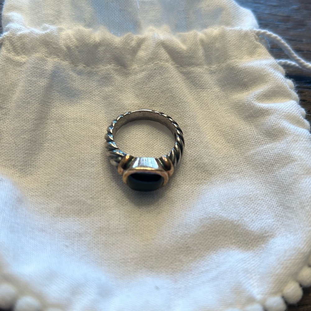 David Yurman, black Onyx ring